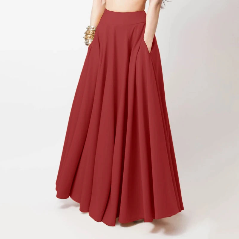 Women's 2025 Maxi Sundress | Empire Waist Beach Dress | Flowy Ankle-Length Casual Dress