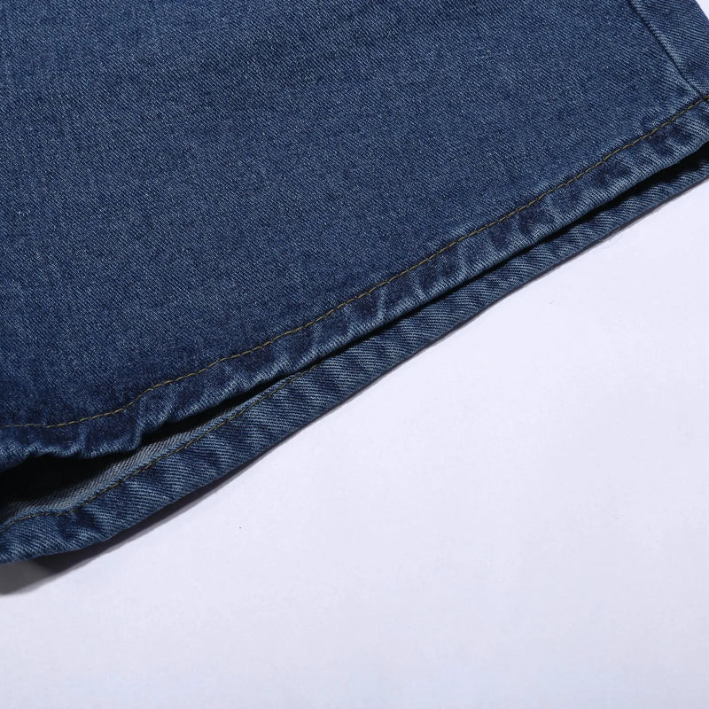 Women's Low-Rise Distressed Denim Shorts - High-Stretch Ripped Cutoffs
