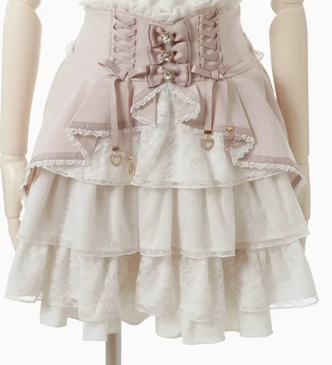 Japanese-Style Summer Off-Shoulder Bow-Tie Short Sleeve Top & High-Waist Skirt 2-Piece Set for Women