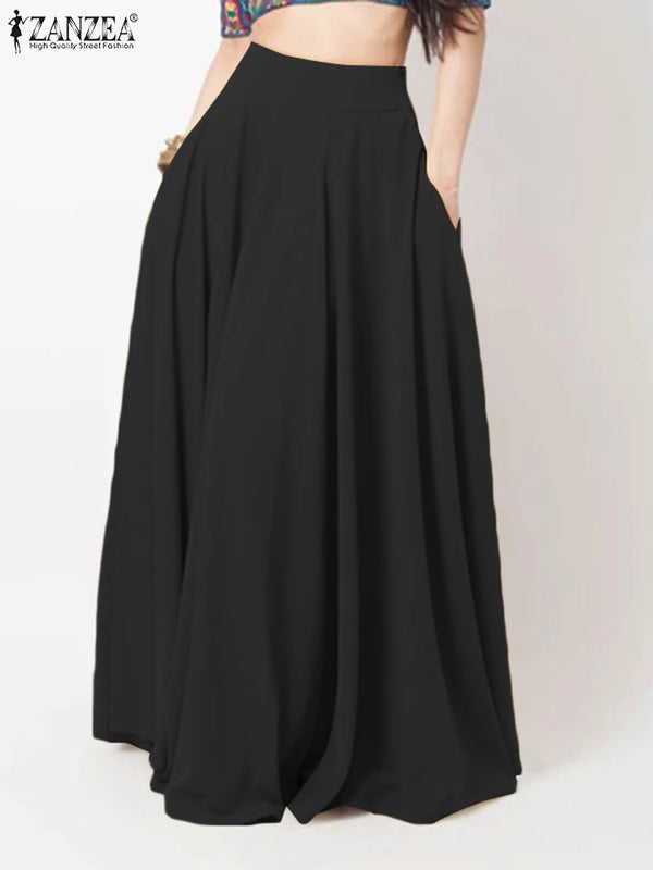 Women's 2025 Maxi Sundress | Empire Waist Beach Dress | Flowy Ankle-Length Casual Dress