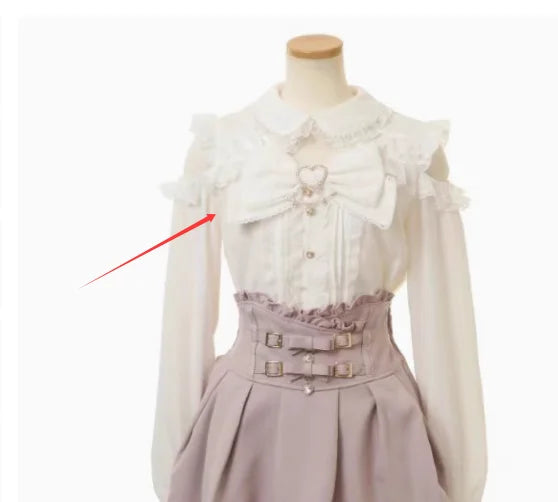 Japanese-Style Summer Off-Shoulder Bow-Tie Short Sleeve Top & High-Waist Skirt 2-Piece Set for Women