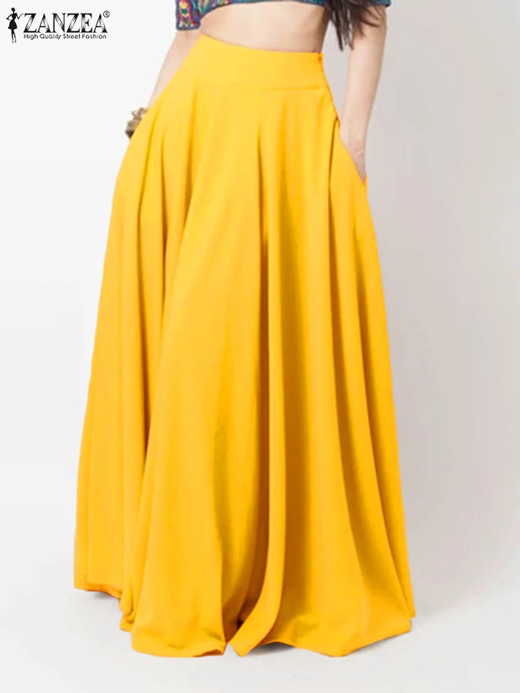 Women's 2025 Maxi Sundress | Empire Waist Beach Dress | Flowy Ankle-Length Casual Dress