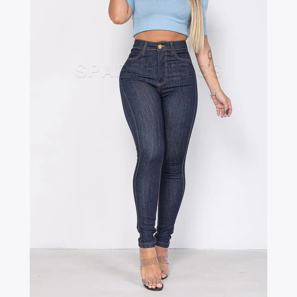 Women's Mid-Rise Slimming Pencil Jeans | Stretch Cotton Denim Pants | High Comfort Casual & Streetwear Trousers